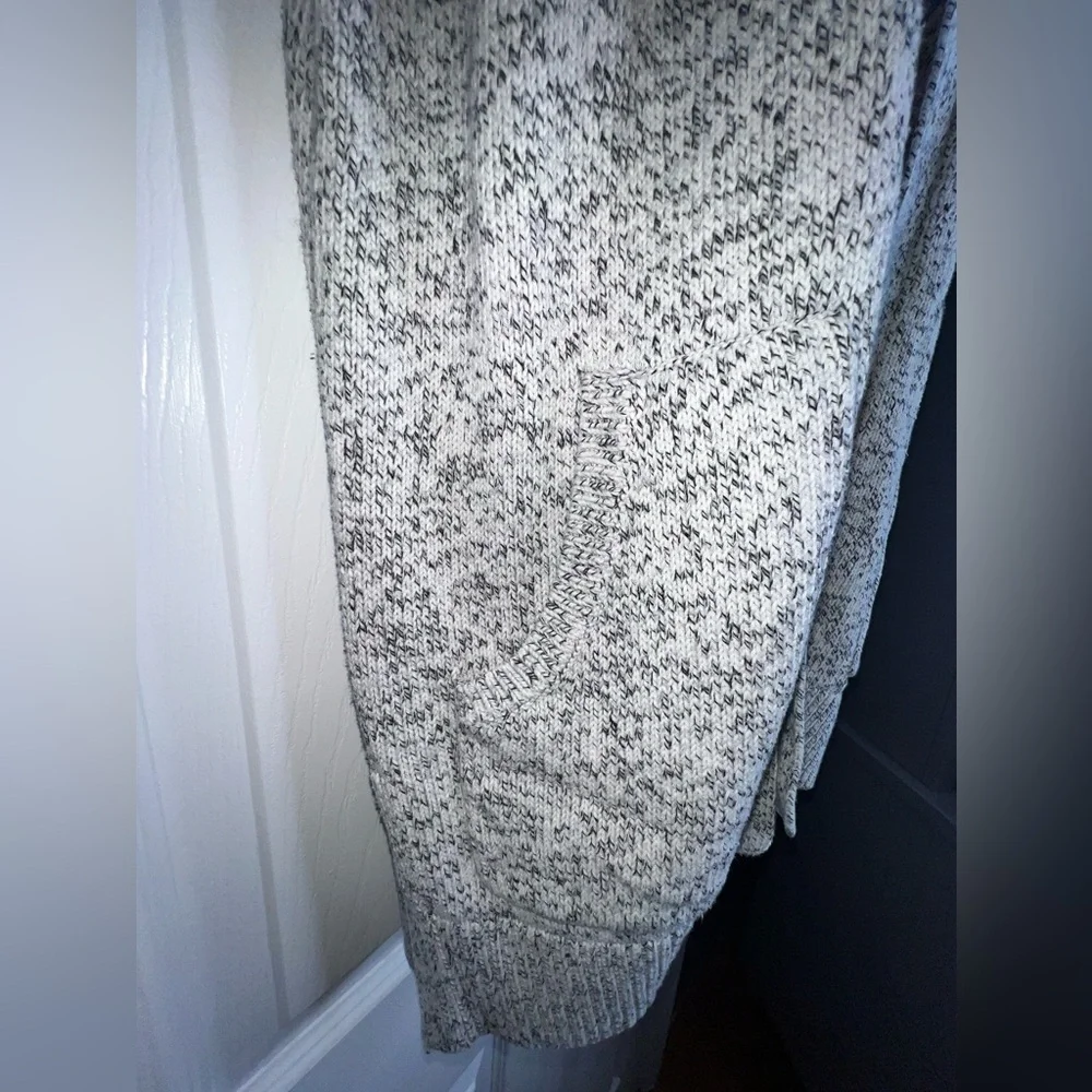Madewell Women’s X Small White Marled Aztec Cotton Midland Cardigan Sweater XS
